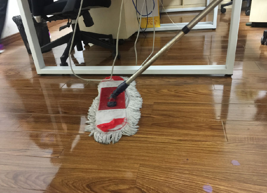 仁寿县木地板保洁案例